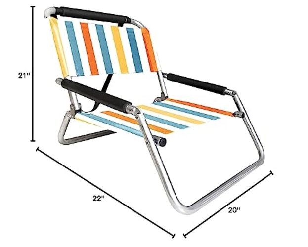 Beach Chairs - Lightweight, Portable and Foldable Regular Vintage Stripes
