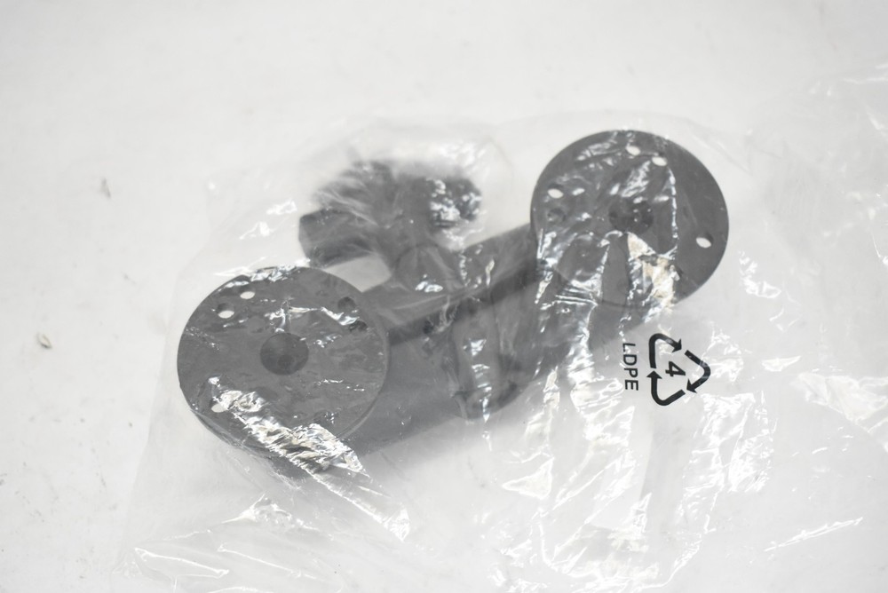 RAM Mount AN17018-1 Double Socket Arm with Round Base Kit Black Universal Mount