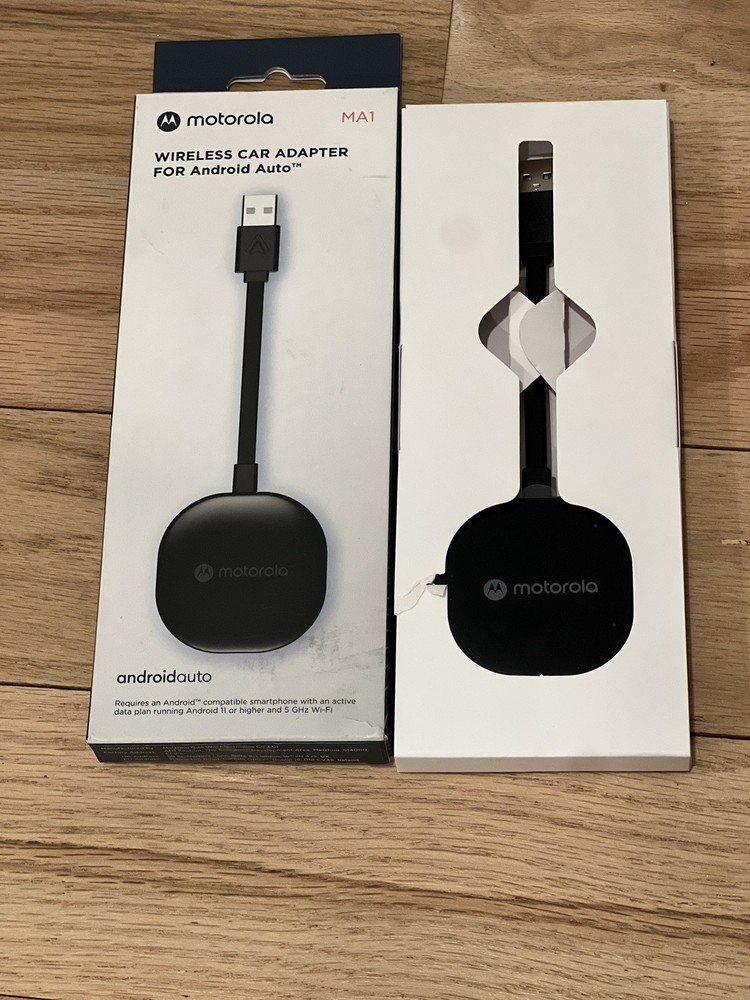 Motorola MA1 WIRELESS CAR ADAPTER For Android Auto Car Adapter Black Androidauto