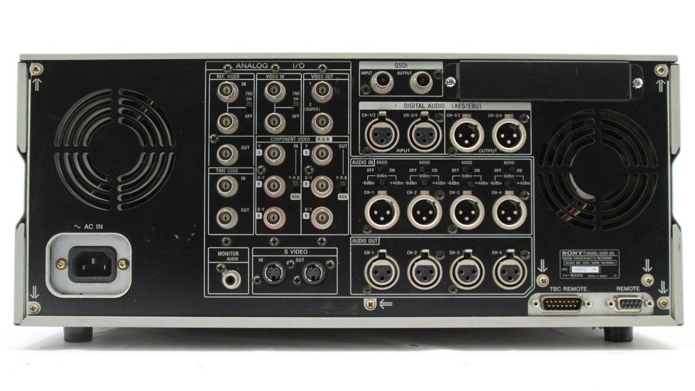 Sony DSR-80 DVCAM Editing Deck Digital Video Cassette Recorder / Player
