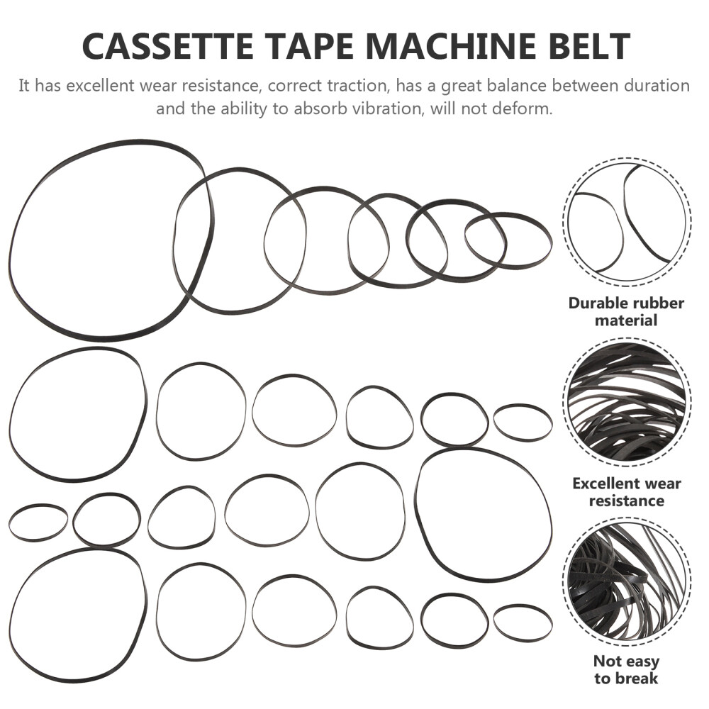 50 Pcs Cassette Belts Technics M7 Deck Replacement Tape Recorder Player