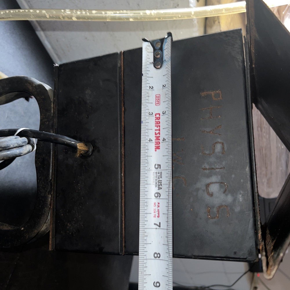 Vintage Custom Vacuum Thermometer Chamber For Physics Lab WORKS!!!