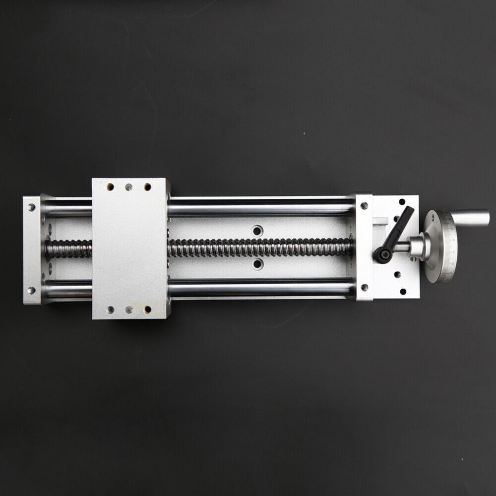 16" Manual Sliding Table CNC Slide Ballscrew Linear Stage Actuator Module 200mm