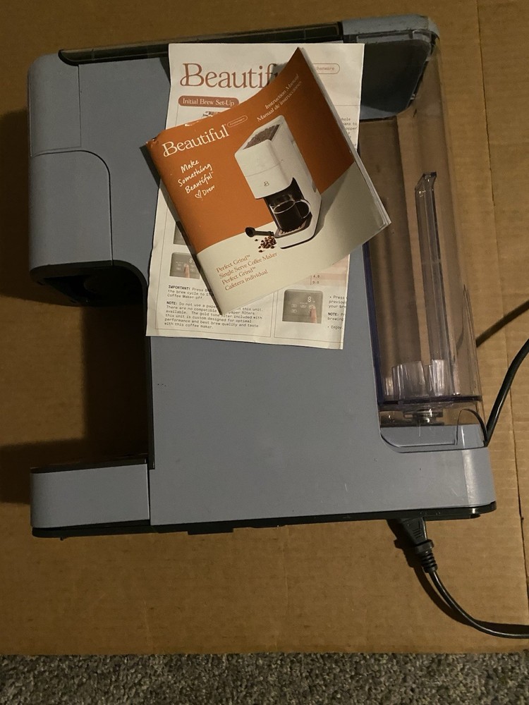 Beautiful Perfect Grind Programmable Single Serve Coffee Maker Cornflower Blue