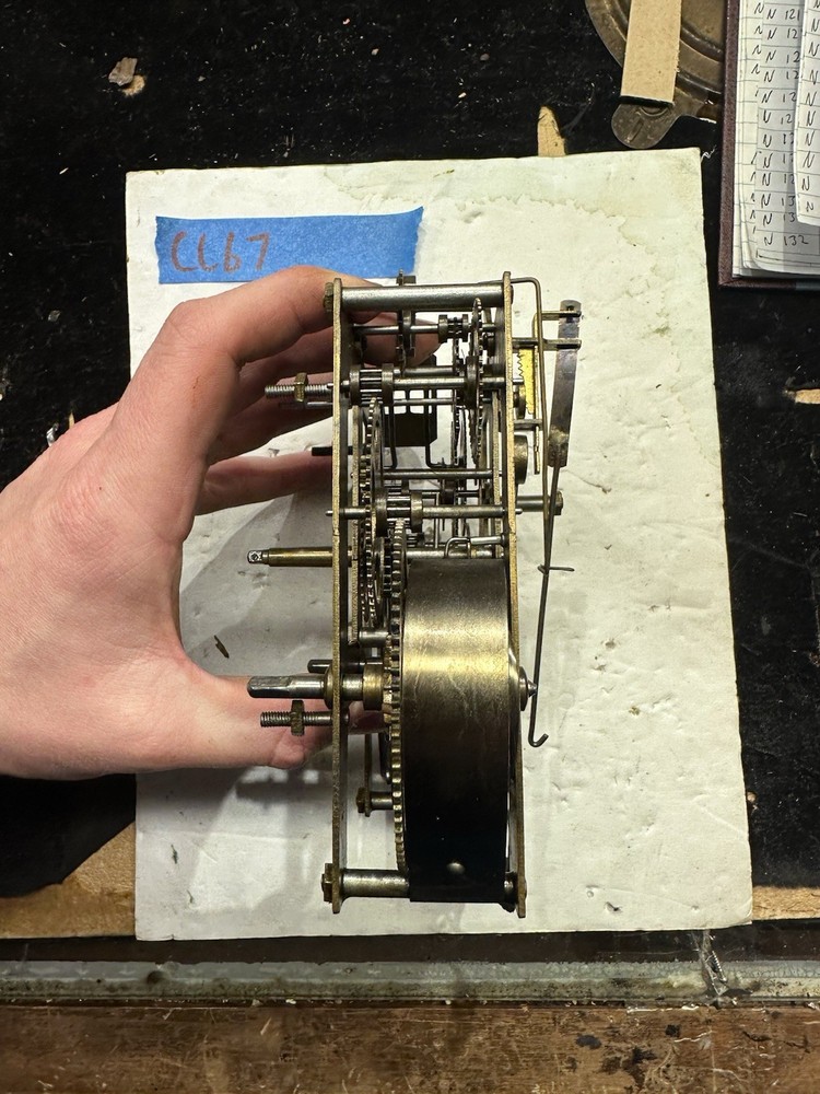 (CC67) - ANTIQUE WML GILBERT MANTEL CLOCK MOVEMENT