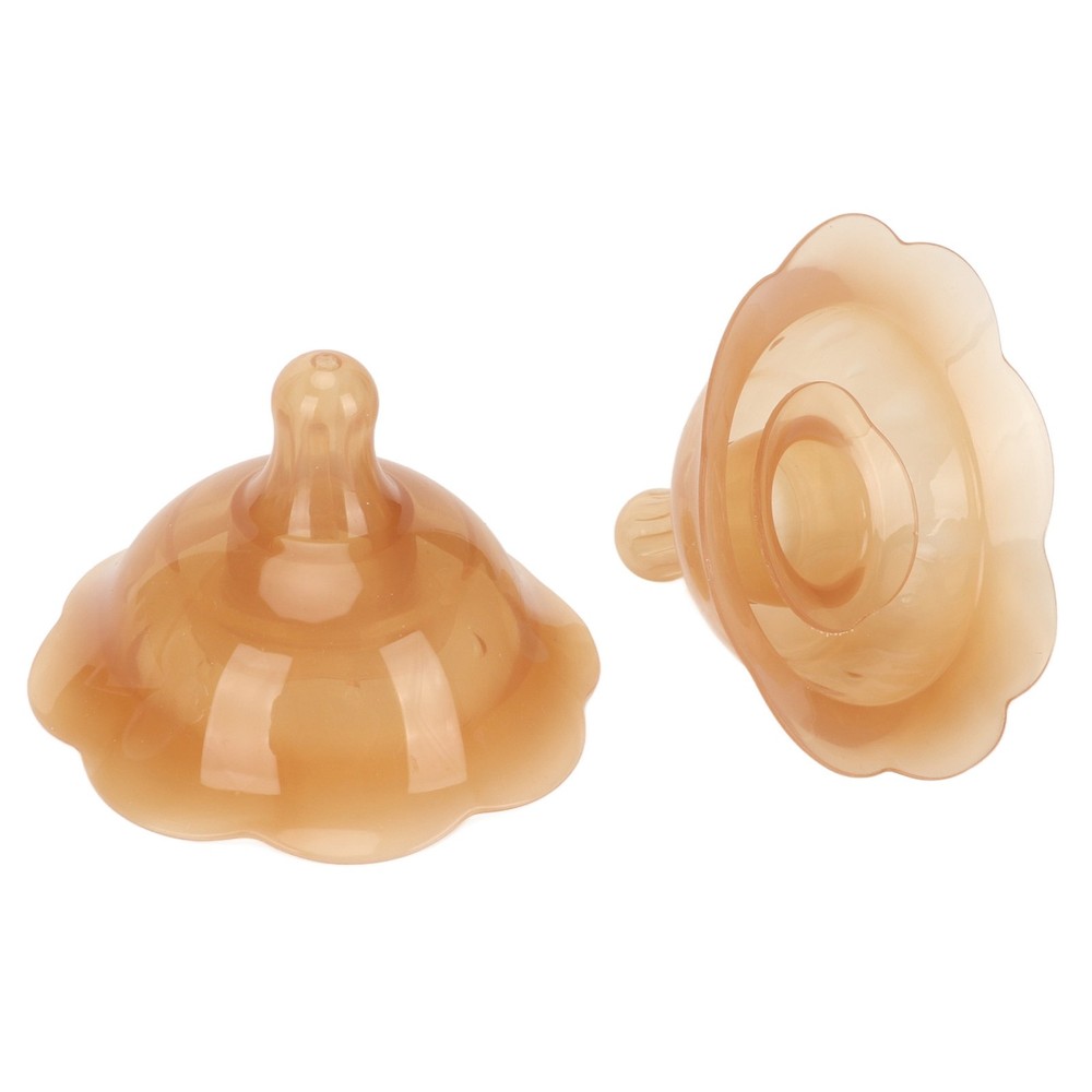 2pcs Breastfeeding Nipple Double Suction Cup Silicone Nipple