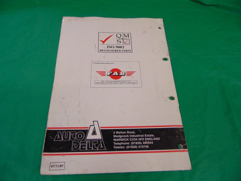 AUTO DELTA FUEL PUMP CATALOGUE 1997