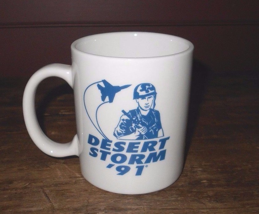 1991 DESERT STORM COFFEE CUP