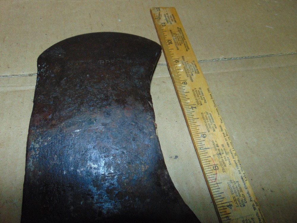 Very Old Double Edged Axe Head "Knot Klipper"