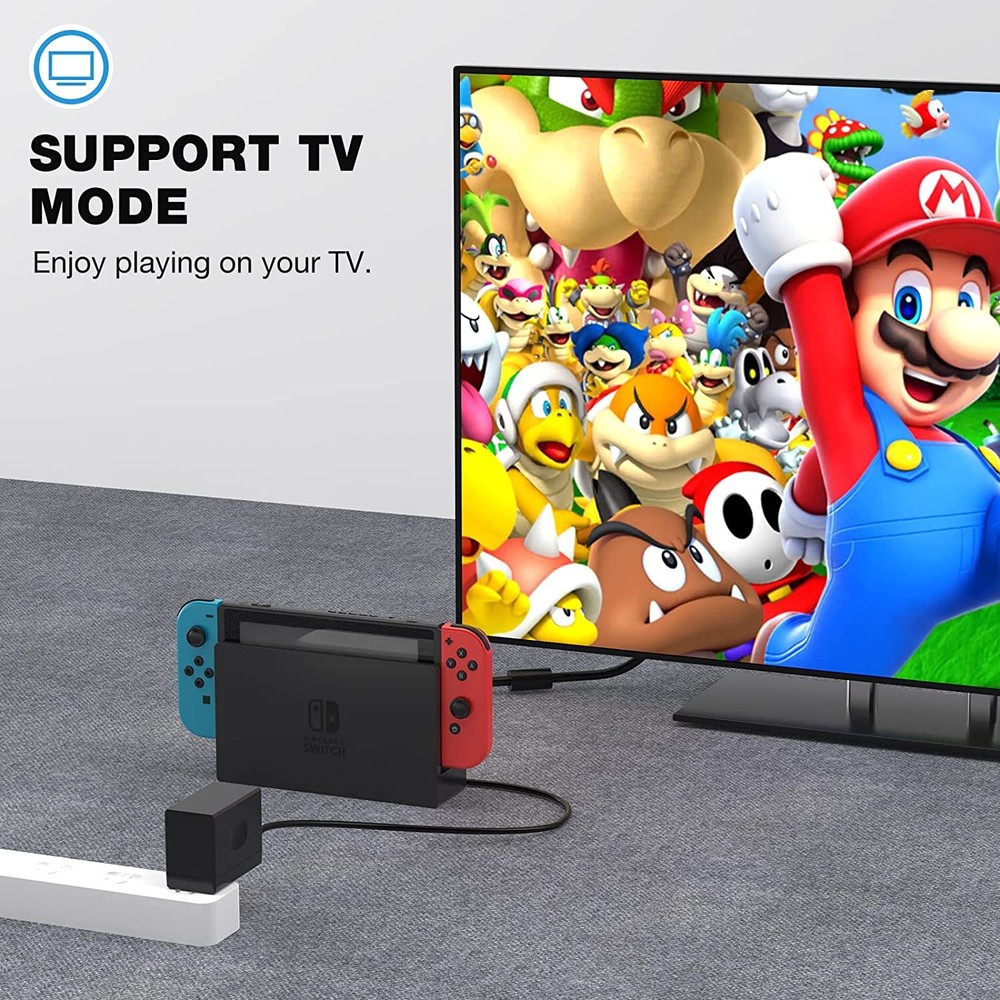 Charger for Nintendo Switch, AC Adapter for Nintendo Switch 5FT USB Type C Cable