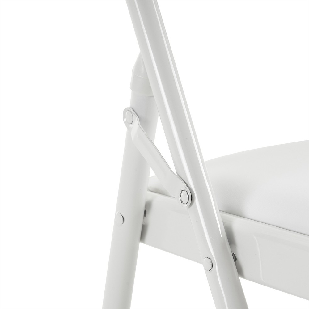 【Old Code：33292149】4pcs Elegant Foldable Iron & PVC Chairs for Convention