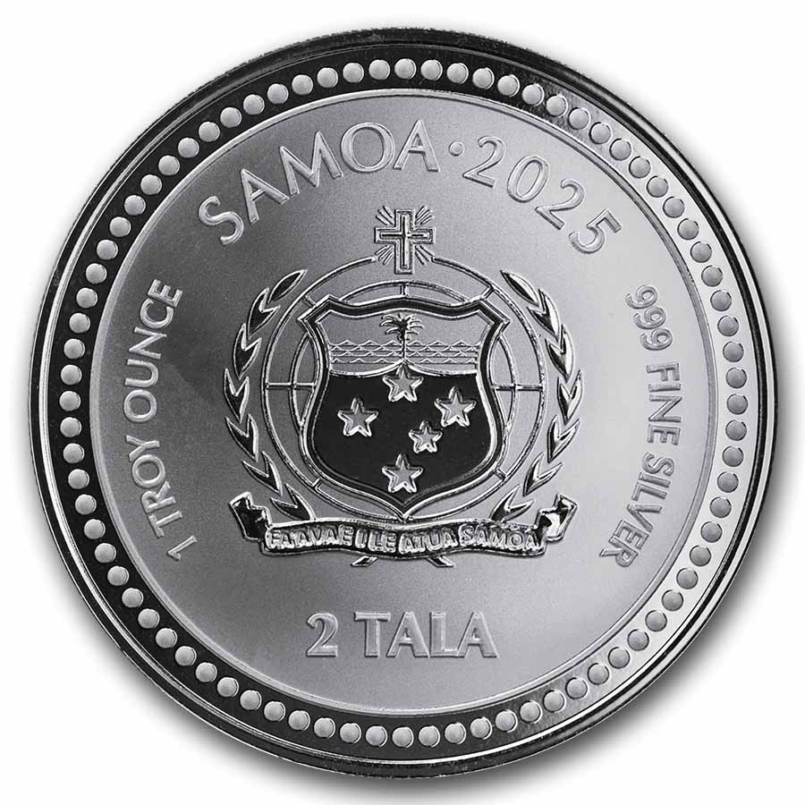 2025 Samoa 1 oz Silver Seahorse BU