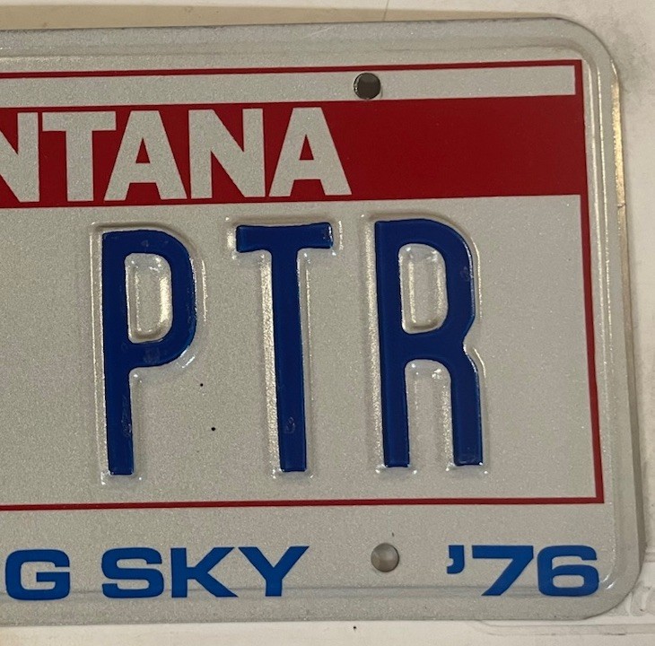 Vanity PIG PTR TRACKER RECEIVER license plate Pipeline Inspection Pipe SPY Tech