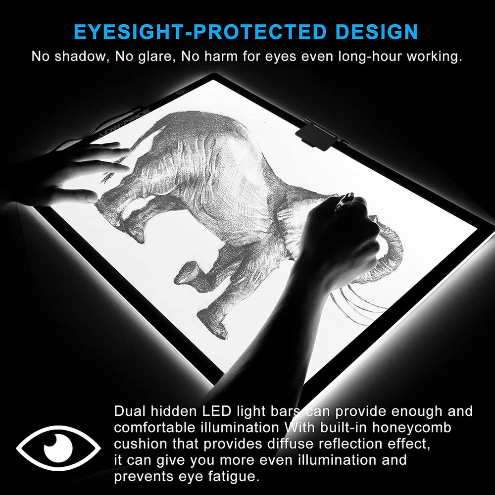 [A3 LED Drawing Board] Practical Trace Light Pad Copy Box for Sketch Handwork
