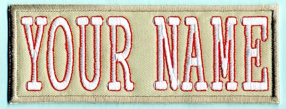 Custom LADY Ghostbusters Embroidered Name Tag Patch [HOOK backing] -- YOUR NAME