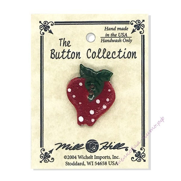 Mill Hill Ceramic Buttons 86079 strawberry