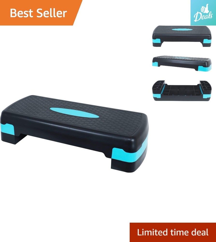 Multi-Color Aerobic Stepper with Adjustable Height - Ideal for Home Workouts