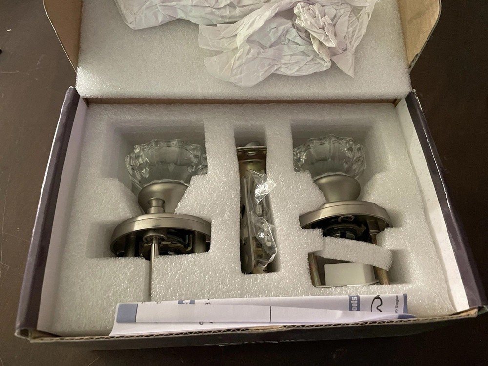 Crystal Door Knob Set NIB