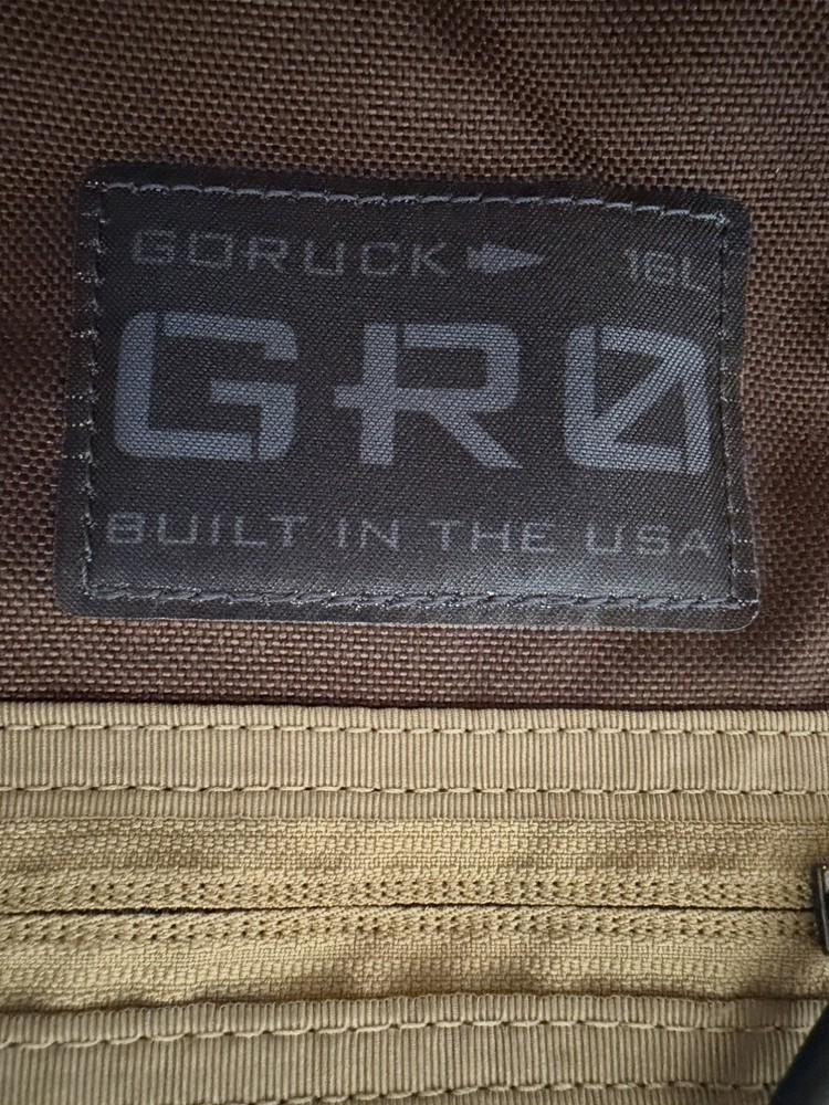 Goruck GR0 Java 16L 210D Back Panel (Echo) (NWT, Made In USA)
