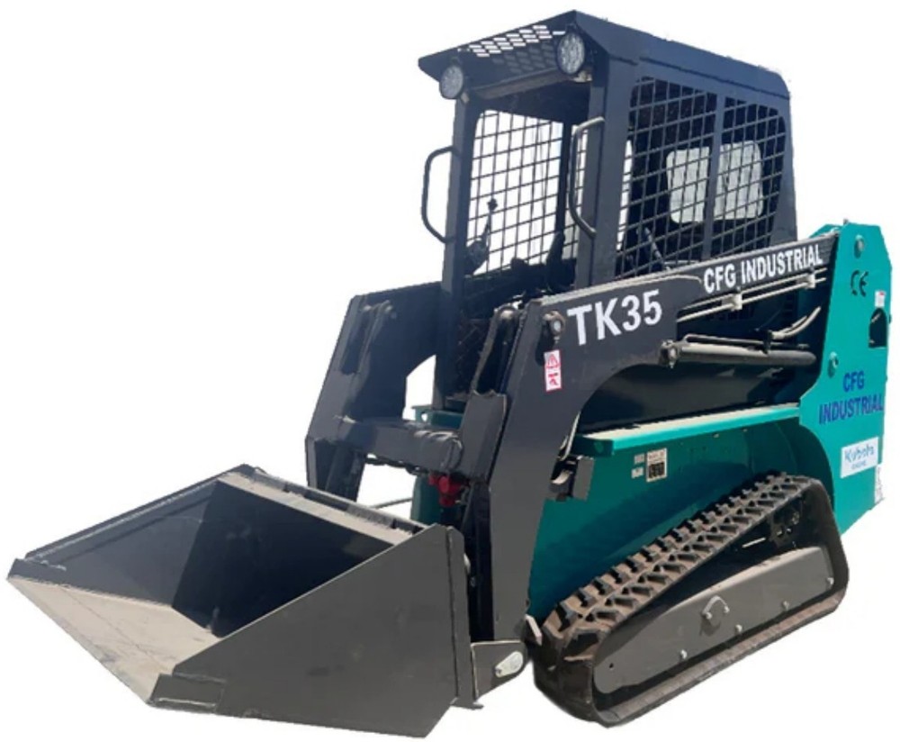 CFG TK35 Mini Skid Steer Loader with Kubota Engine 3 Section Hydraulic Control