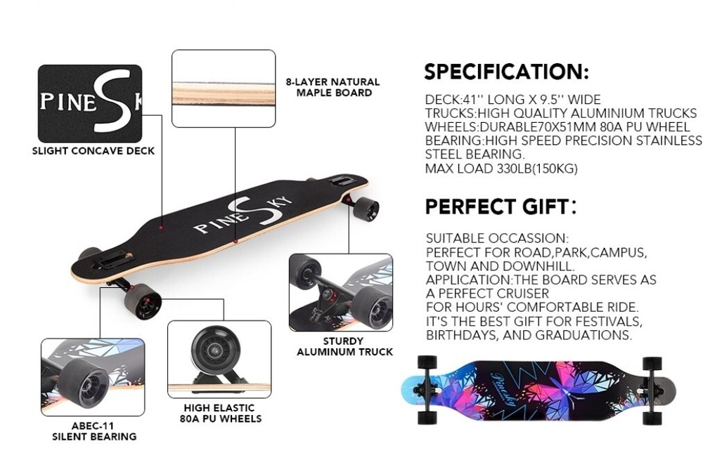 Longboard 41" Skateboard