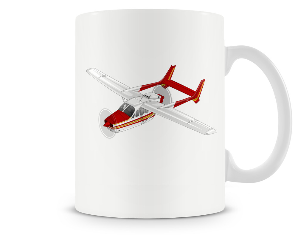 Cessna 337 Skymaster Ceramic Coffee Mug - 15oz .