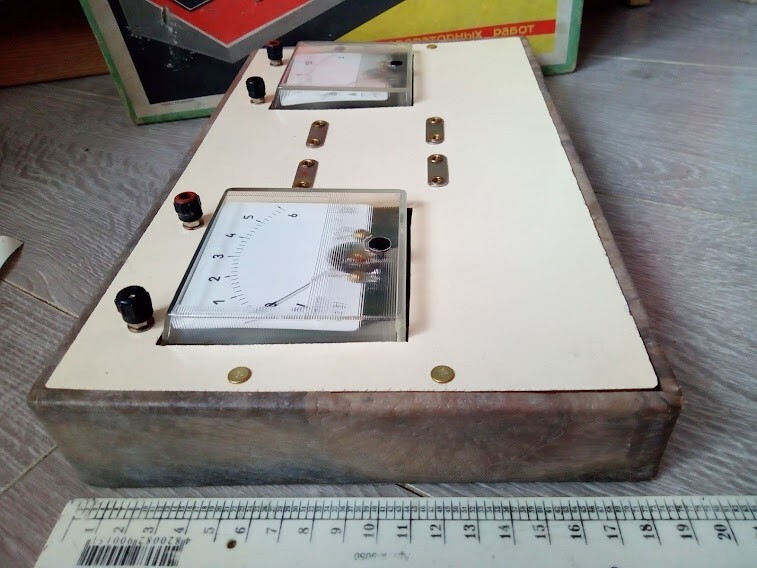 Vintage Voltmeter Ammeter Physics Teaching Aids School Soviet loft decor USSR 80