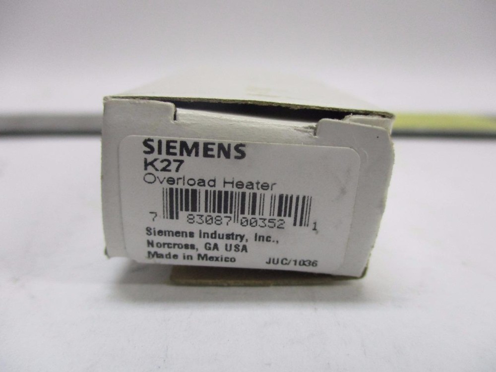 Siemens Overload Heater K27