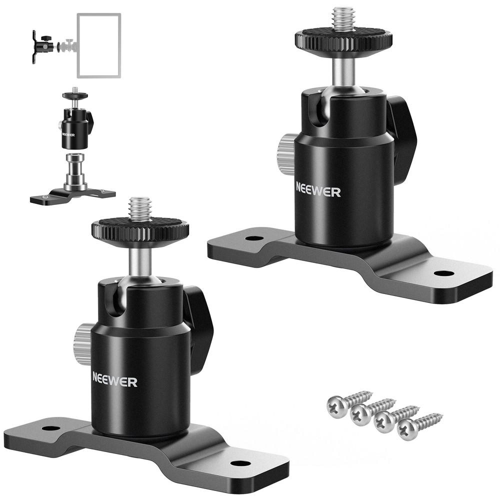 NEEWER 2 Pack T Type Wall Ceiling Mount, Ring Light Wall Mount Bracket