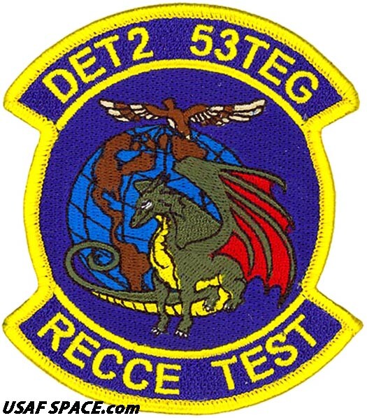 USAF 53RD TEST & EVALUATION GROUP -DETACHMENT 2- RECCE TEST -Nellis AFB- PATCH