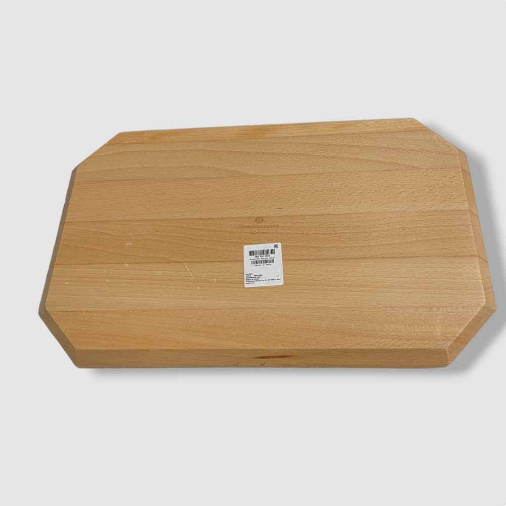Hotel Collection Fluted Wood Serve Board