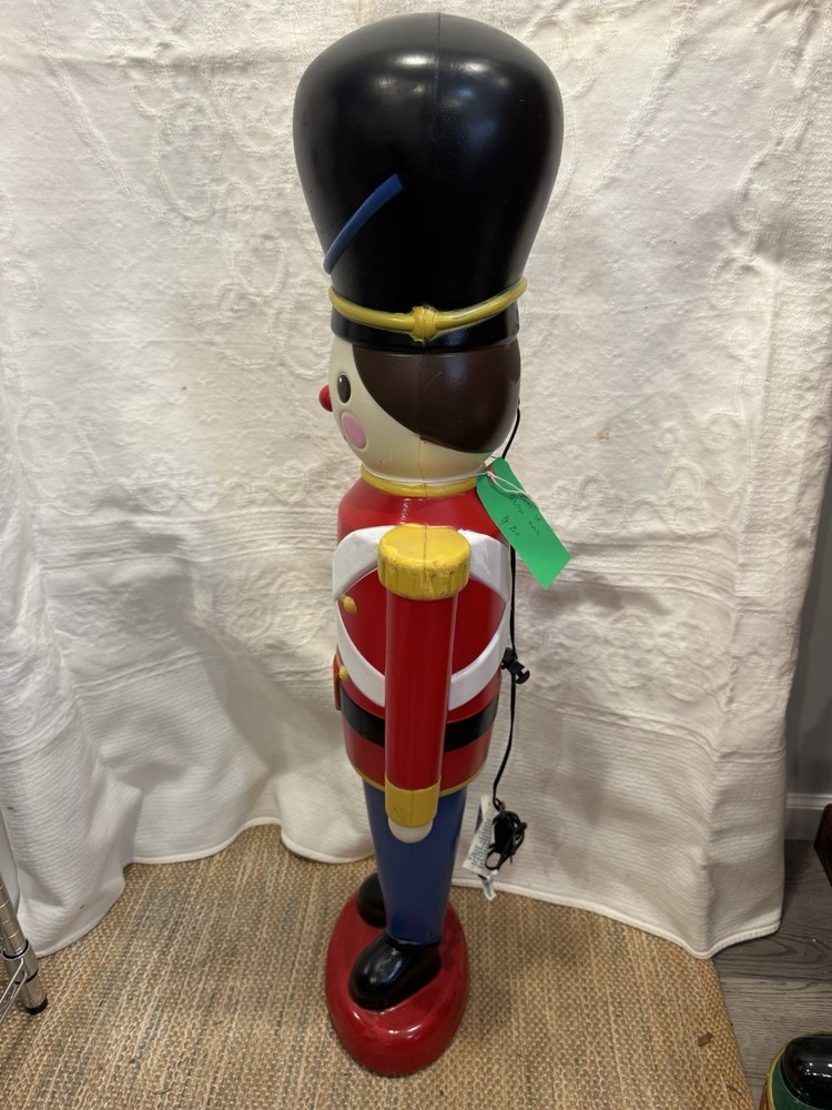 43 Inch Light Up Nutcracker Soldier Blow Mold