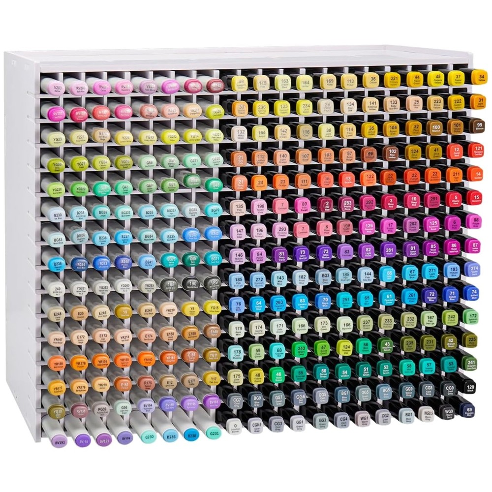 300 Marker Rack Organizer - Easy Assembly, No Tools Required