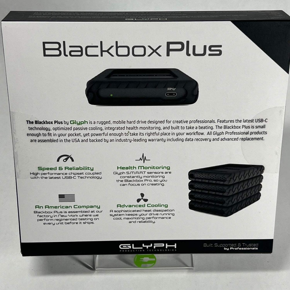 New Glyph Portable Blackbox Plus 1TB USB-C to USB-C SSD BBPLSSD1000