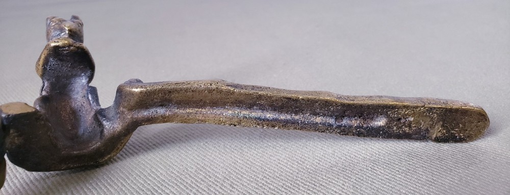 Vintage Nutcracker Solid Brass Handheld Figural Squirrel Etched Heavy