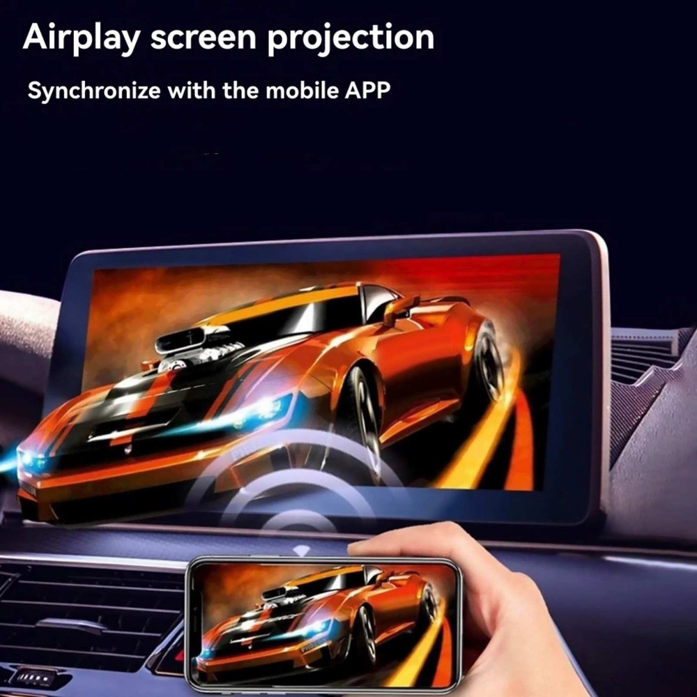 Bluetooth CarPlay Wireless Adapter 3-in-1 USB Dongle for iOS Plug Play Type-C