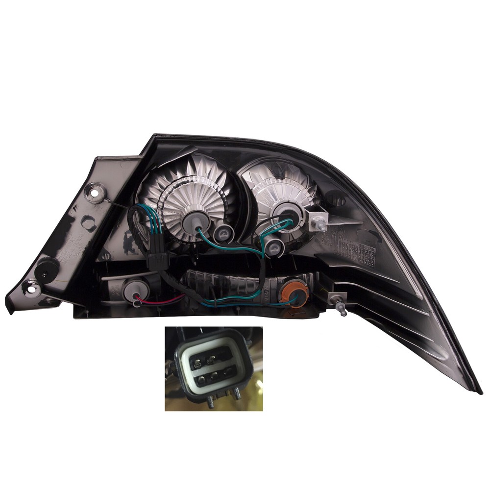 Tail Lights Pair Black Set Fits 04-2007 Mitsubishi Lancer Altezza Sedan