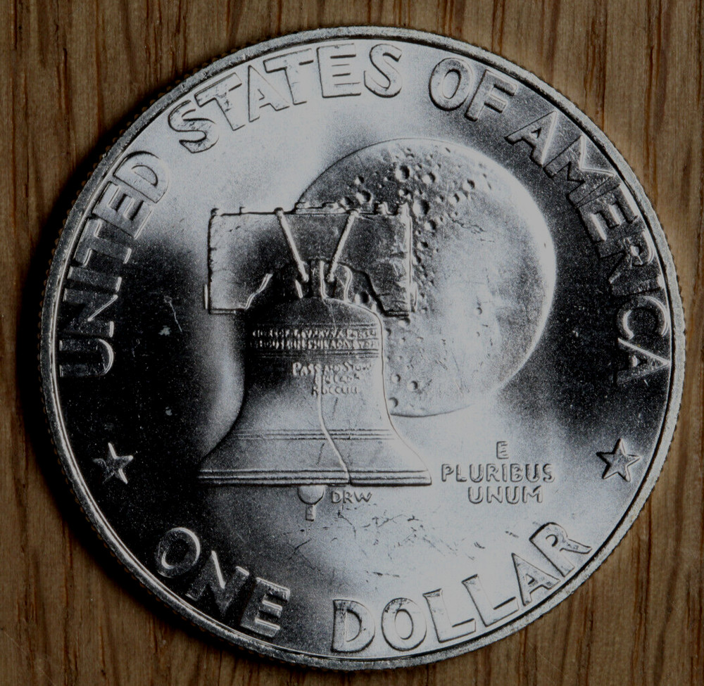 1976 S Silver Eisenhower Ike $1 Dollar Bicentennial - 40% Silver - Uncirculated