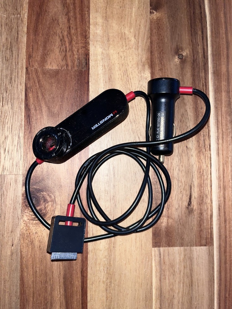 Monster iCarPlay Wireless 800 FM Transmitter - Solid condition, used, old.
