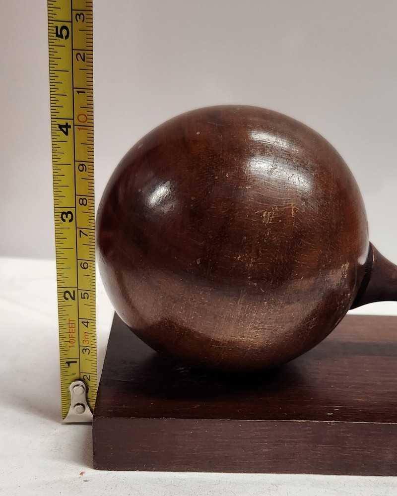 Vintage Solid Wooden Cuban Maracas Bookends