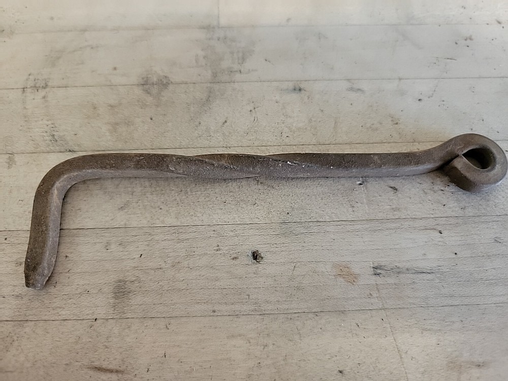 Rustic Wrought Iron antique gate or barn door latch or hook