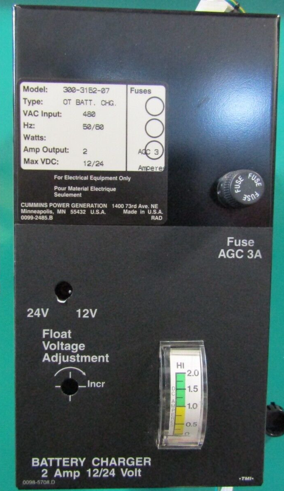 🤓CUMMINS 225 AMP AUTOMATIC TRANSFER SWITCH 480 VAC 3 POLE SPEC A OTPCB-5670336