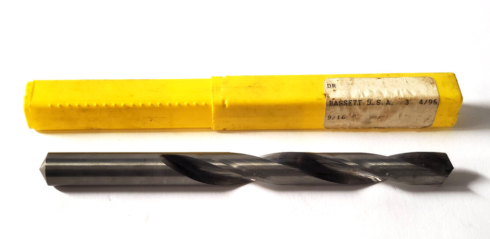 Bassett Drill Bit Bright Finish 9/16 3RT