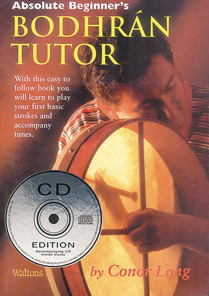 Absolute Beginner's Bodhran Tutor Irish Drum Lessons Learn How to Play Book CD