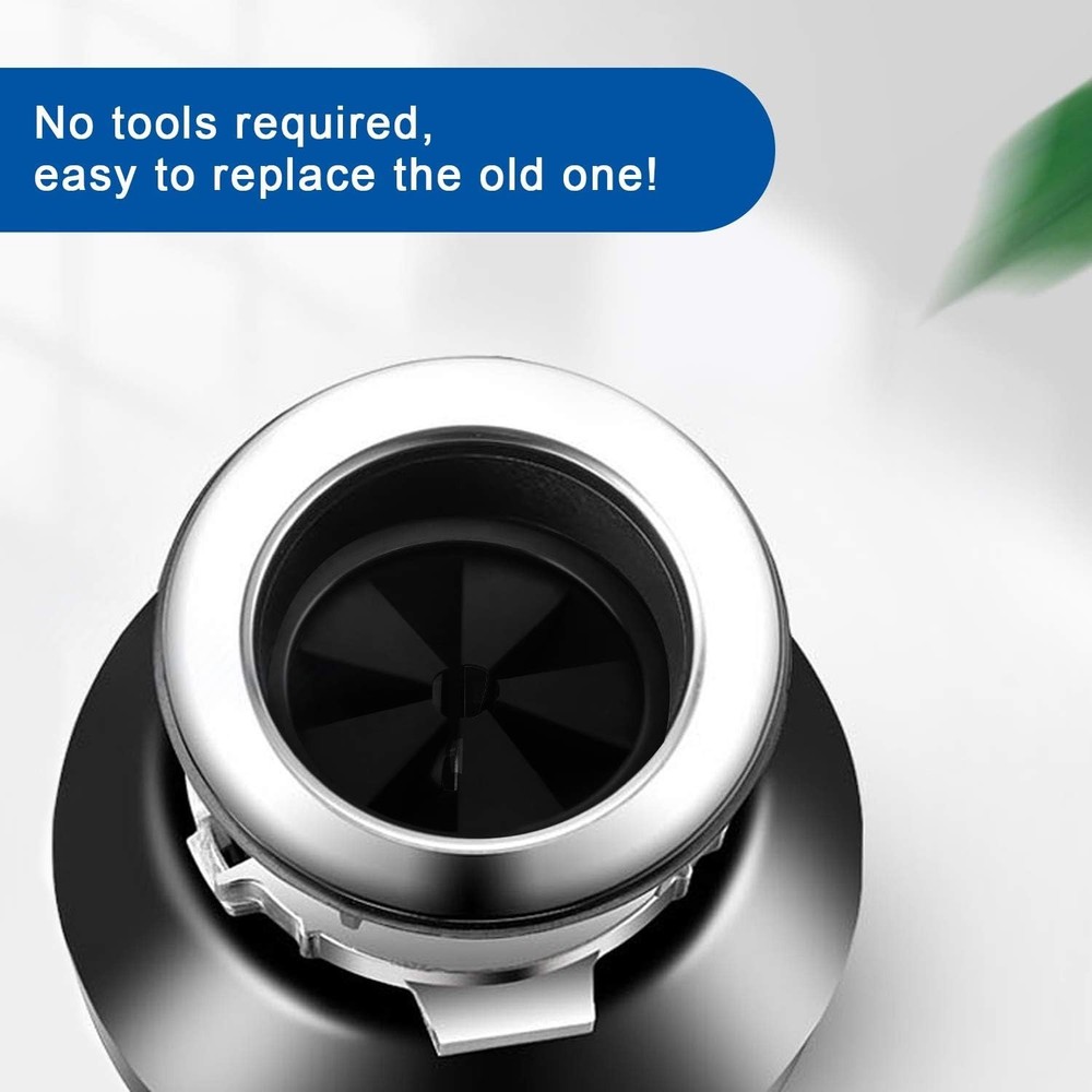 Durable 3-3/8 Inch Garbage Disposal Splash Guard - 2 Pack of Rubber Collars