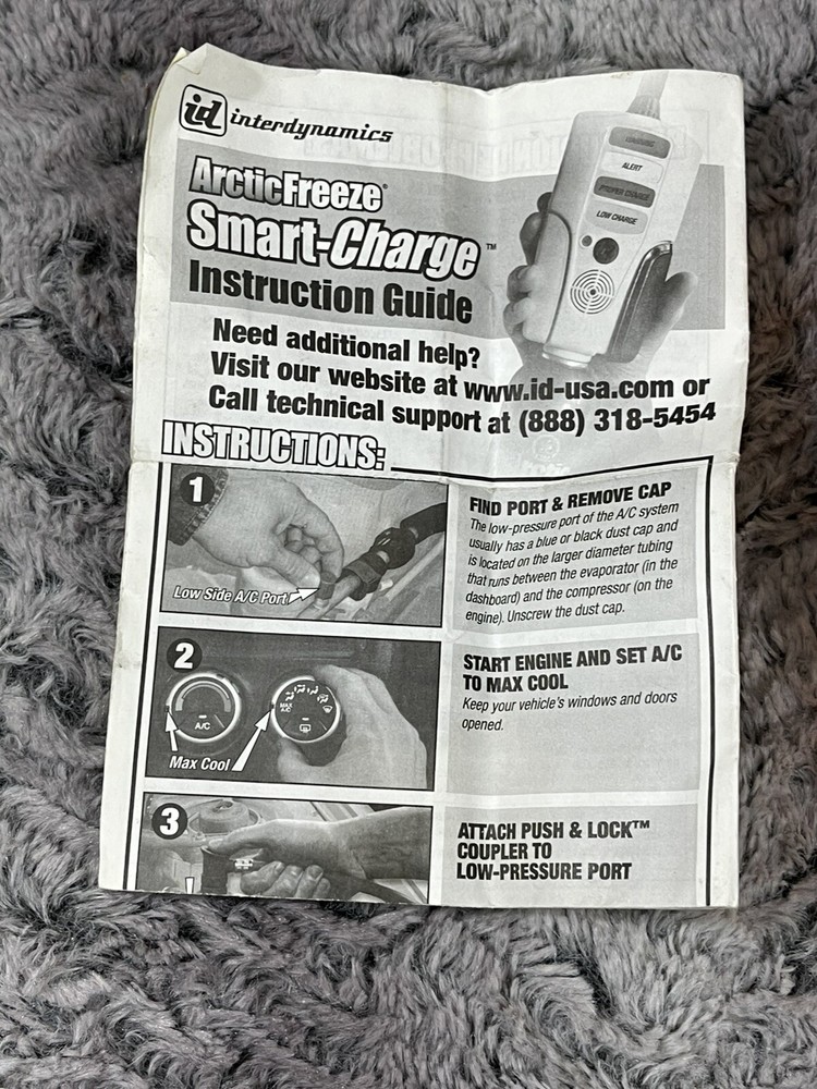 Interdynamics Arctic Freeze Smart Charge Unit with Instruction Guide 