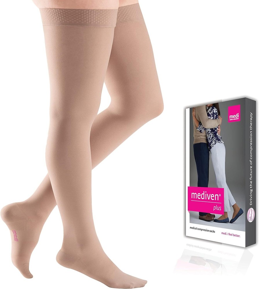 Mediven Plus REGULAR TOP BAND  Thigh High Compression Stocking 20-30 Pick Size