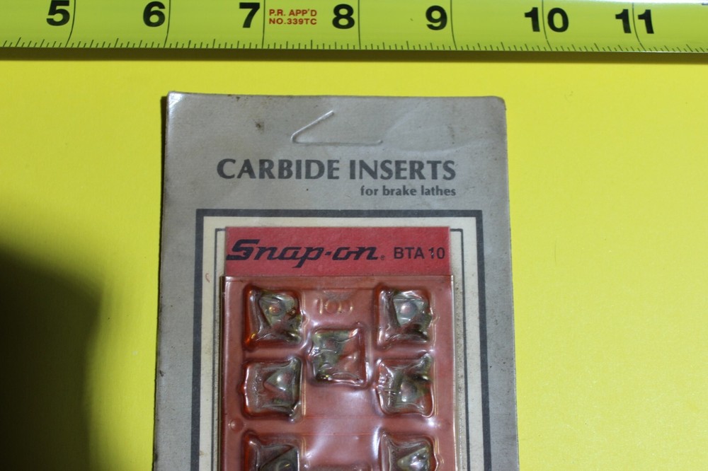 RARE VINTAGE SNAP ON TOOLS # BTA 10 CARBIDE INSERTS