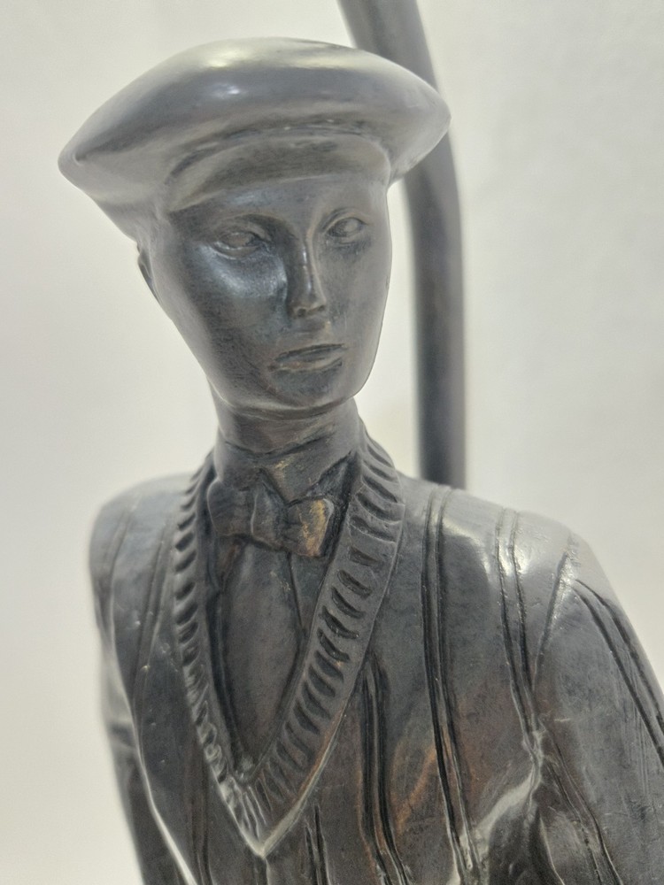 Golfer Lamp. Bronze Color. 21 1/2"