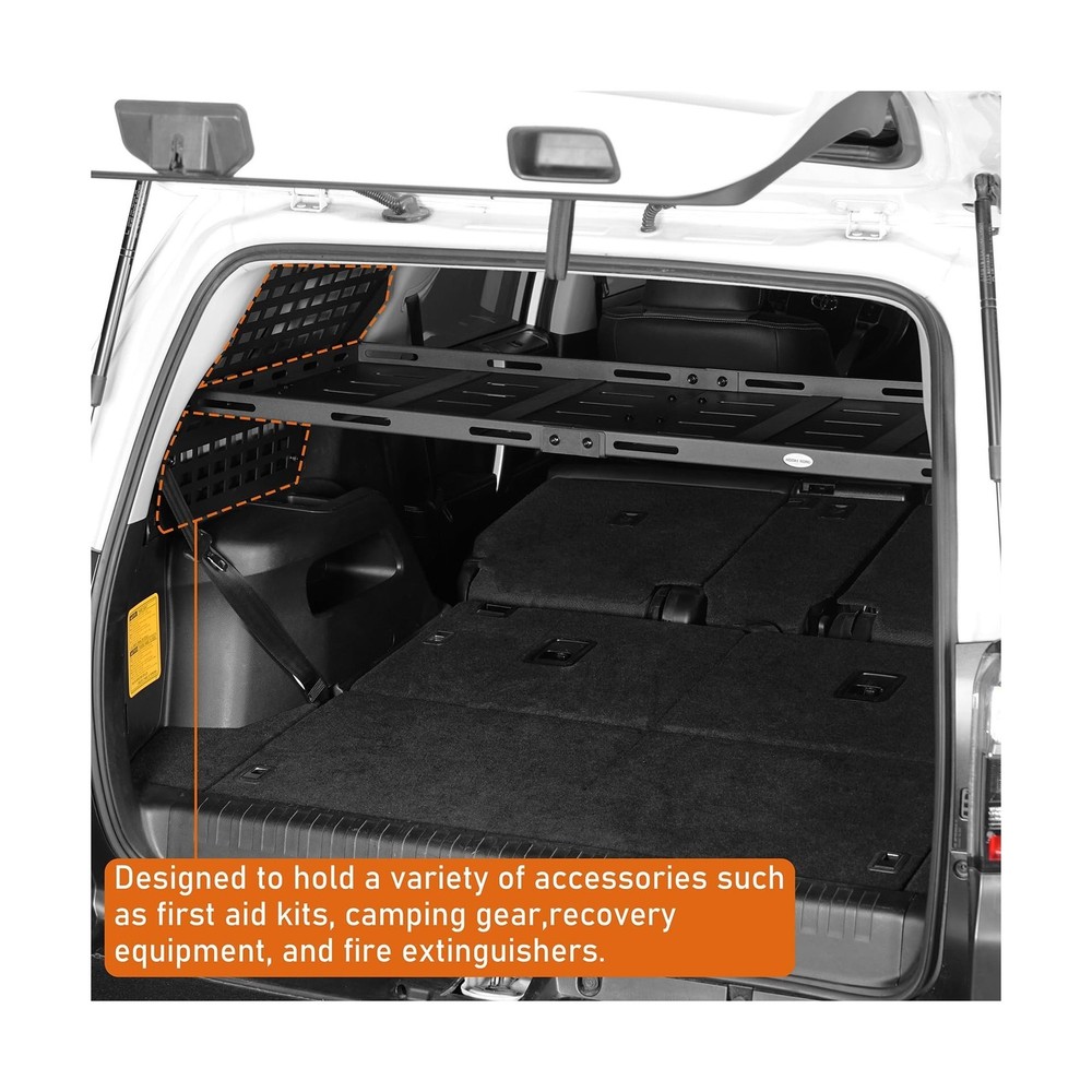 u-Box 4Runner Trunk Cargo Rack & Rear Window Molle Panel Kit for 2010-2024 To...